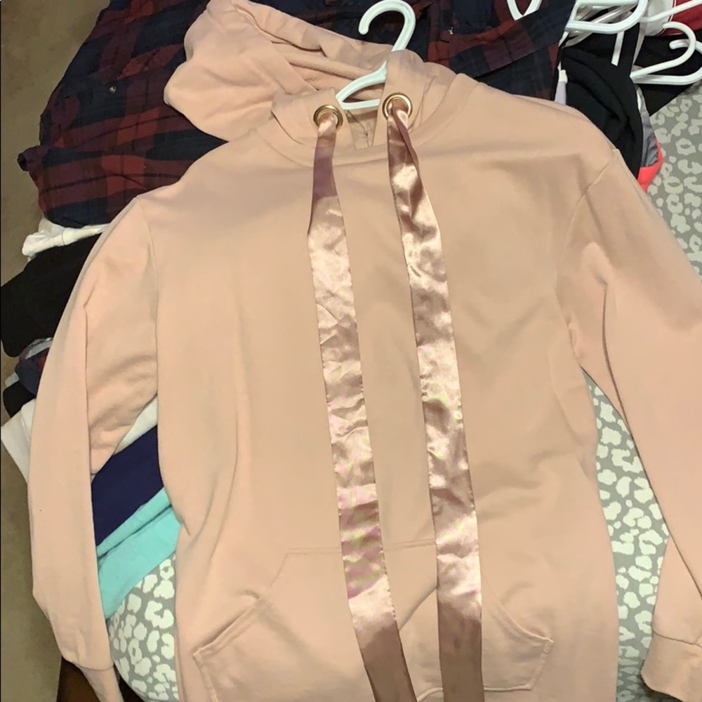 Oversized Pink Hoodie